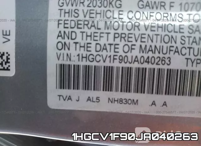 1HGCV1F90JA040263 фото 10