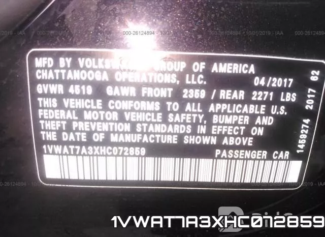 1VWAT7A3XHC072859 фото 10
