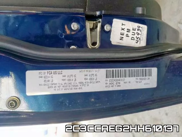 2C3CCAEG2HH610137 фото 2