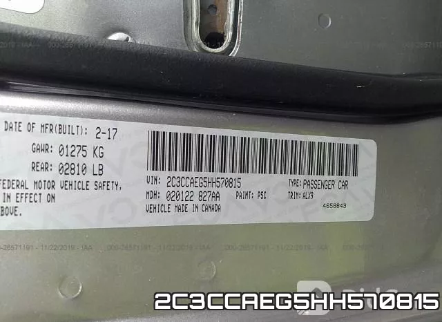 2C3CCAEG5HH570815 фото 10