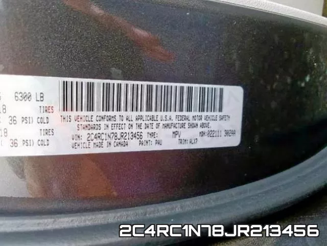 2C4RC1N78JR213456 фото 2