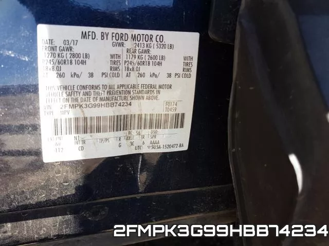 2FMPK3G99HBB74234 фото 2