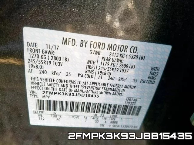 2FMPK3K93JBB15435 фото 2