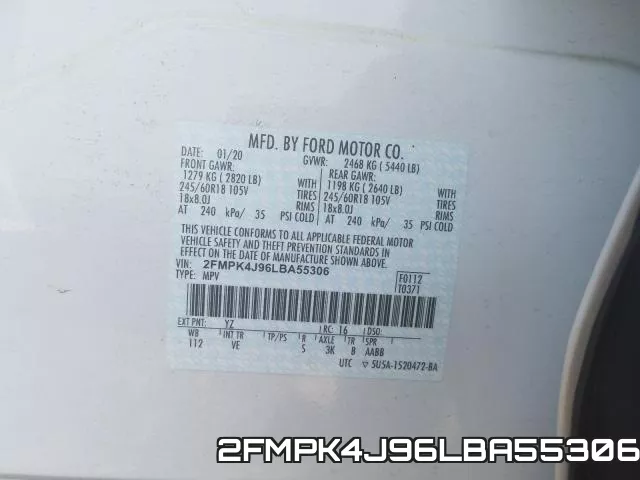 2FMPK4J96LBA55306 фото 2