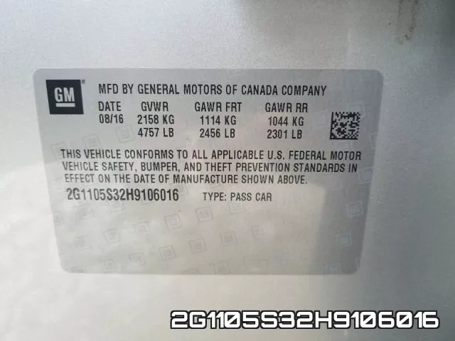 2G1105S32H9106016 фото 2