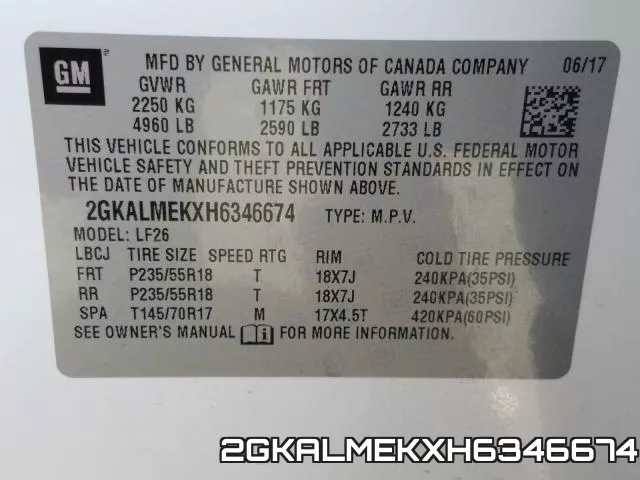 2GKALMEKXH6346674 фото 2