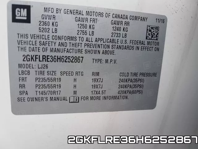 2GKFLRE36H6252867 фото 2