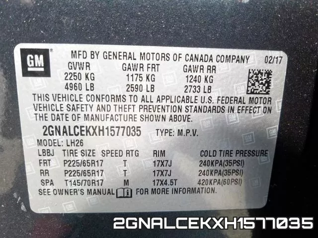 2GNALCEKXH1577035 фото 2