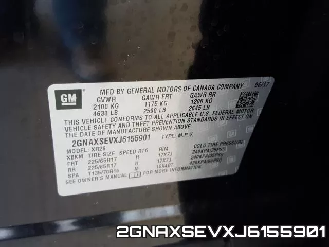 2GNAXSEVXJ6155901 фото 2