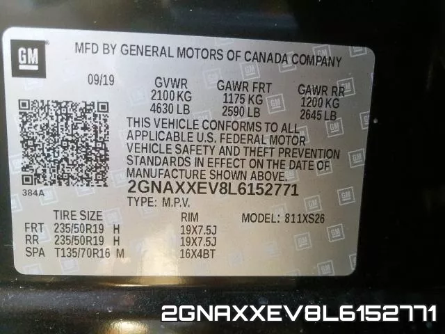 2GNAXXEV8L6152771 фото 2