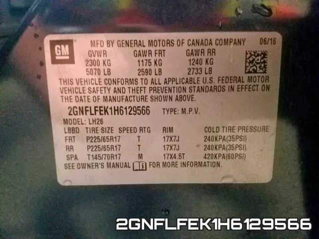 2GNFLFEK1H6129566 фото 2