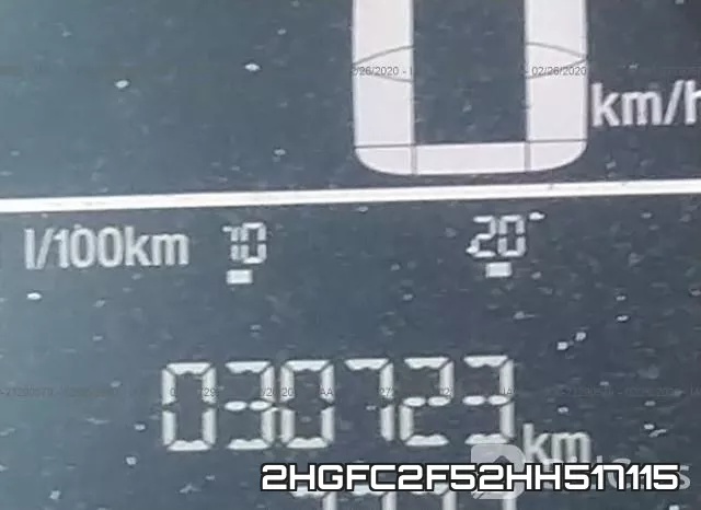 2HGFC2F52HH517115 фото 8