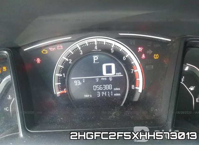 2HGFC2F5XHH573013 фото 8