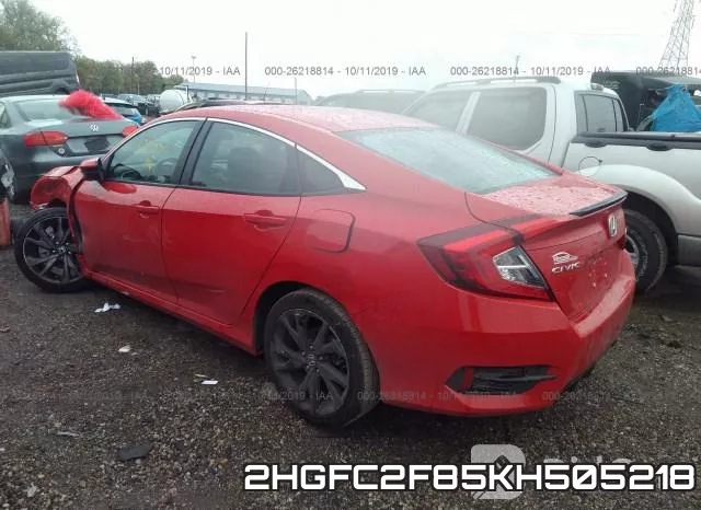 2HGFC2F85KH505218 фото 4