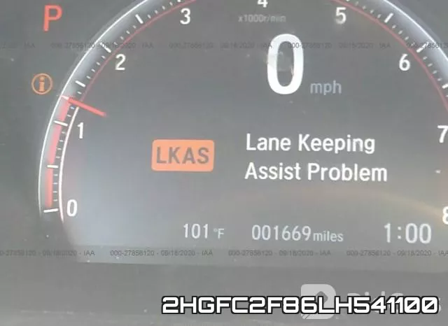 2HGFC2F86LH541100 фото 8