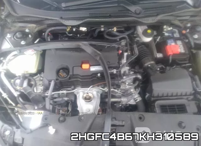 2HGFC4B67KH310589 фото 2