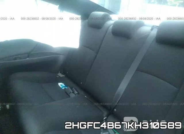 2HGFC4B67KH310589 фото 9