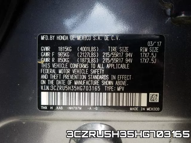 3CZRU5H35HG703165 фото 2