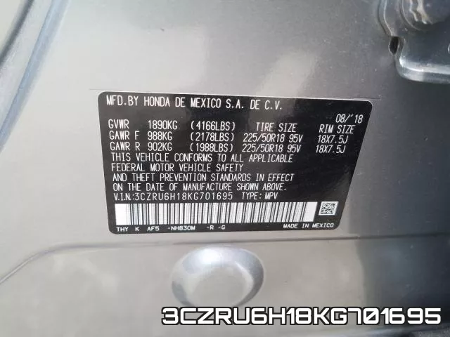 3CZRU6H18KG701695 фото 2