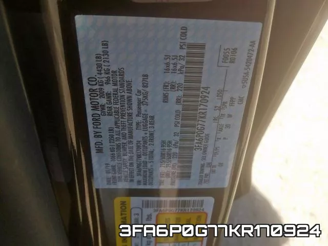 3FA6P0G77KR170924 фото 2