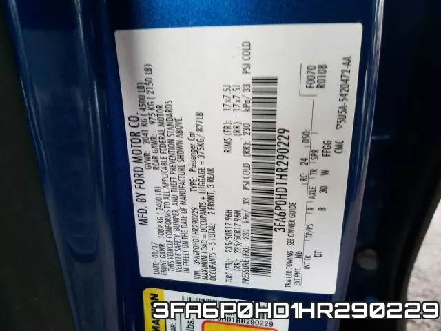 3FA6P0HD1HR290229 фото 2