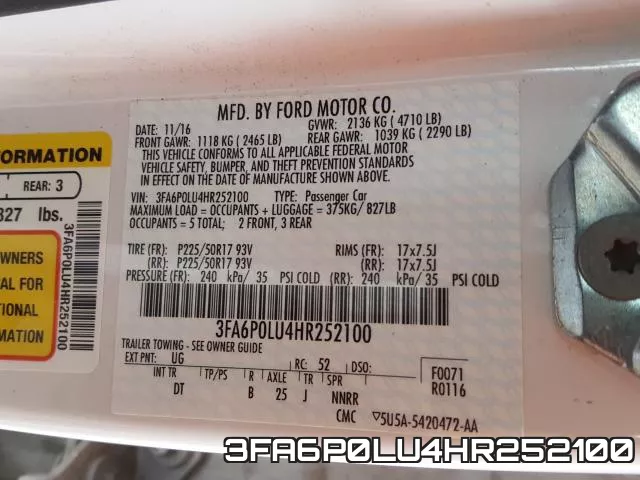 3FA6P0LU4HR252100 фото 2