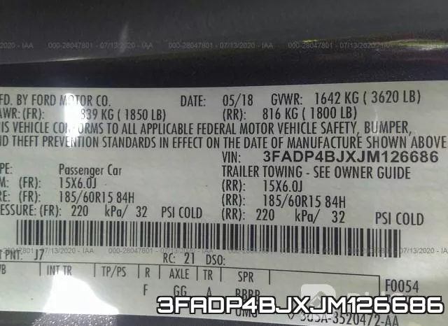 3FADP4BJXJM126686 фото 10