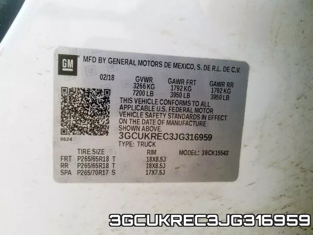 3GCUKREC3JG316959 фото 2