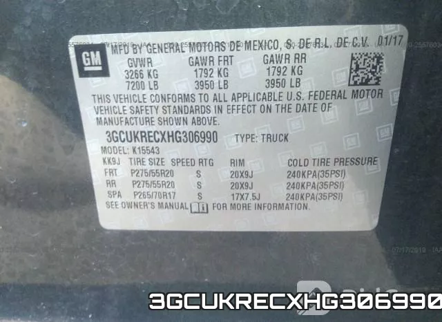 3GCUKRECXHG306990 фото 10