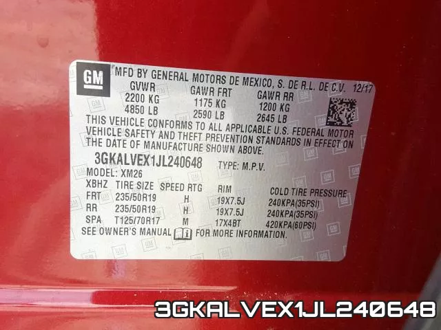 3GKALVEX1JL240648 фото 2