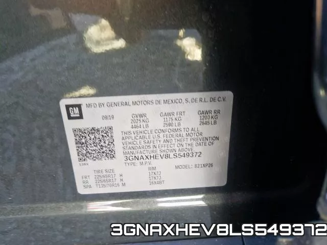 3GNAXHEV8LS549372 фото 2