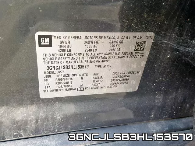 3GNCJLSB3HL153570 фото 2