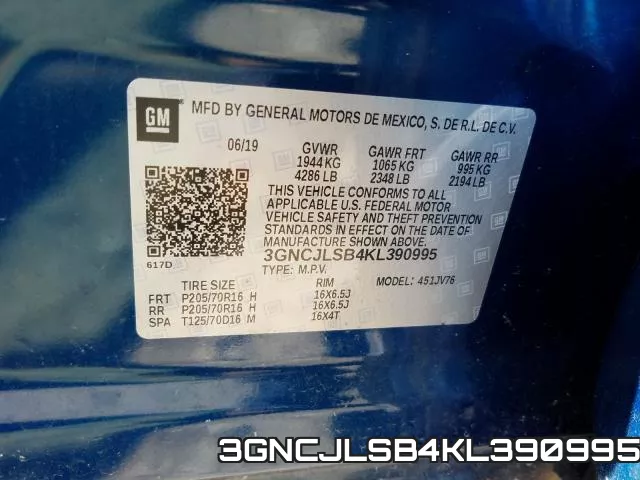 3GNCJLSB4KL390995 фото 2