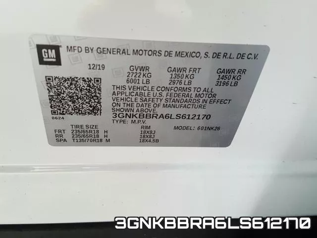 3GNKBBRA6LS612170 фото 2