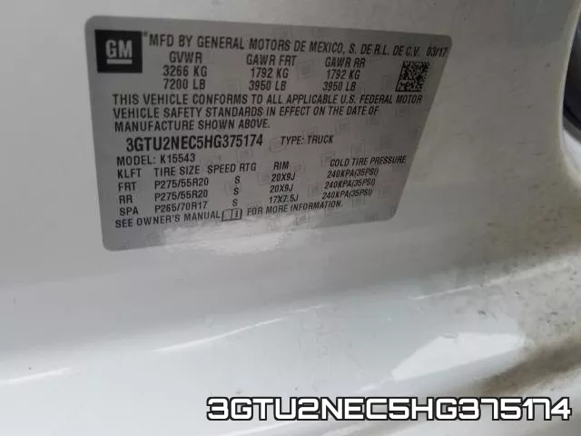 3GTU2NEC5HG375174 фото 2