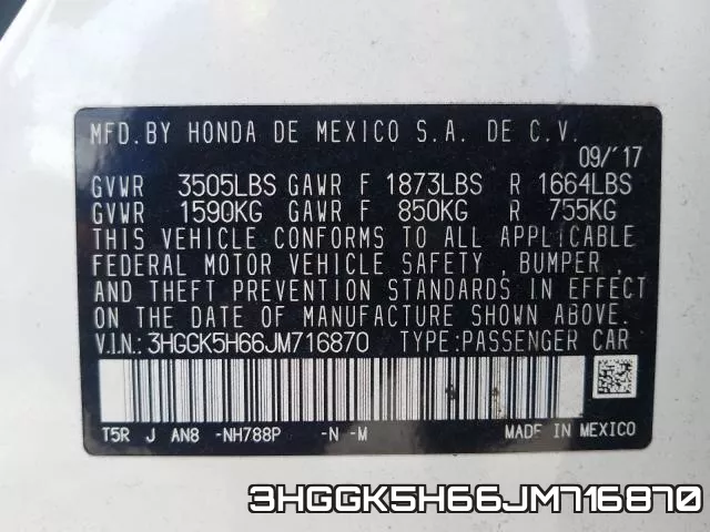 3HGGK5H66JM716870 фото 2
