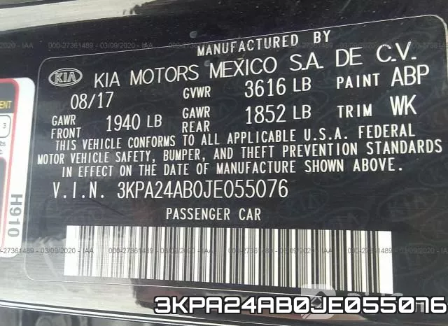 3KPA24AB0JE055076 фото 10