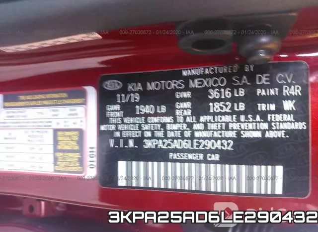 3KPA25AD6LE290432 фото 10