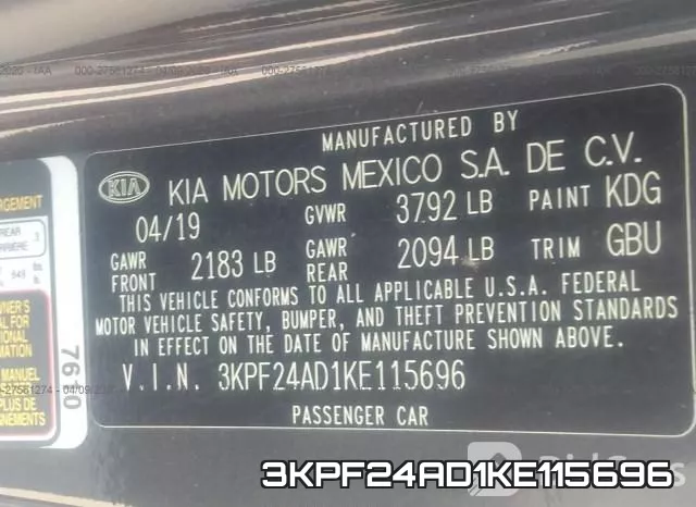 3KPF24AD1KE115696 фото 10