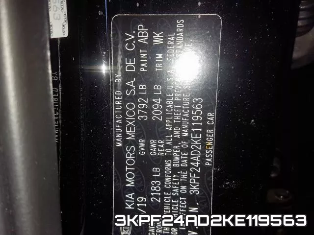 3KPF24AD2KE119563 фото 2