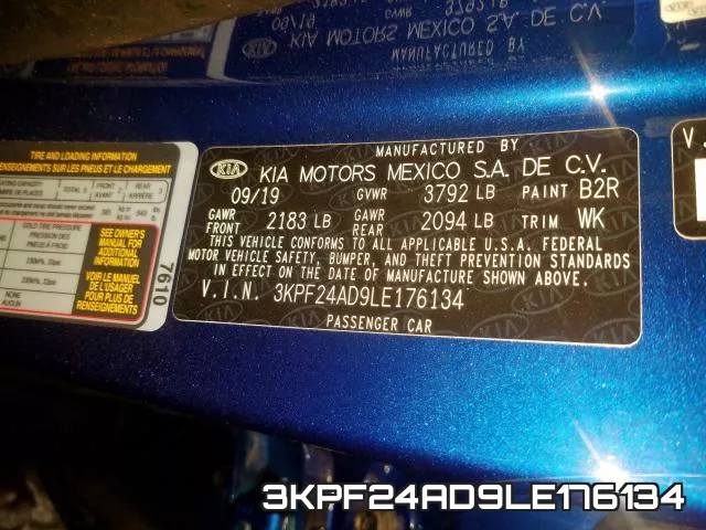 3KPF24AD9LE176134 фото 2