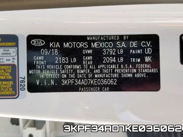 3KPF34AD7KE036062 фото 2