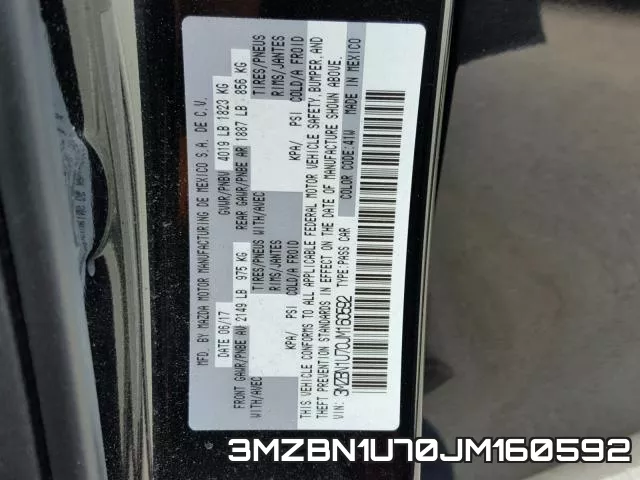 3MZBN1U70JM160592 фото 2