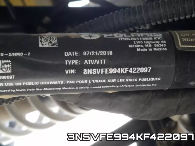 3NSVFE994KF422097 фото 2