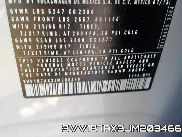 3VV1B7AX3JM203466 фото 2