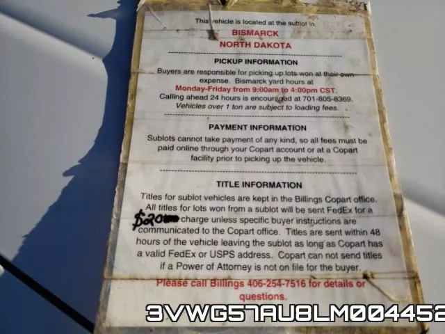 3VWG57AU8LM004452 фото 10