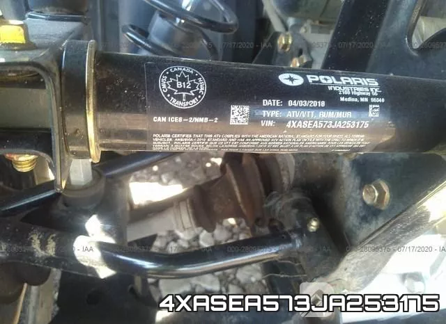 4XASEA573JA253175 фото 2