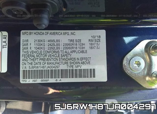 5J6RW1H87JA004297 фото 10