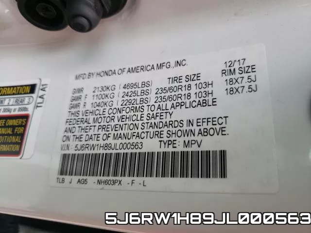 5J6RW1H89JL000563 фото 2