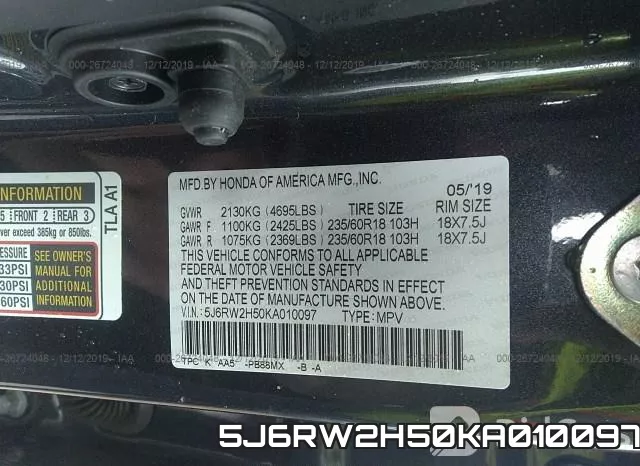 5J6RW2H50KA010097 фото 10